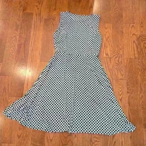 Polka Dot Diamond Dress,Size Large